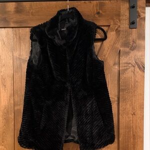 White House Black Market Faux Fur vest